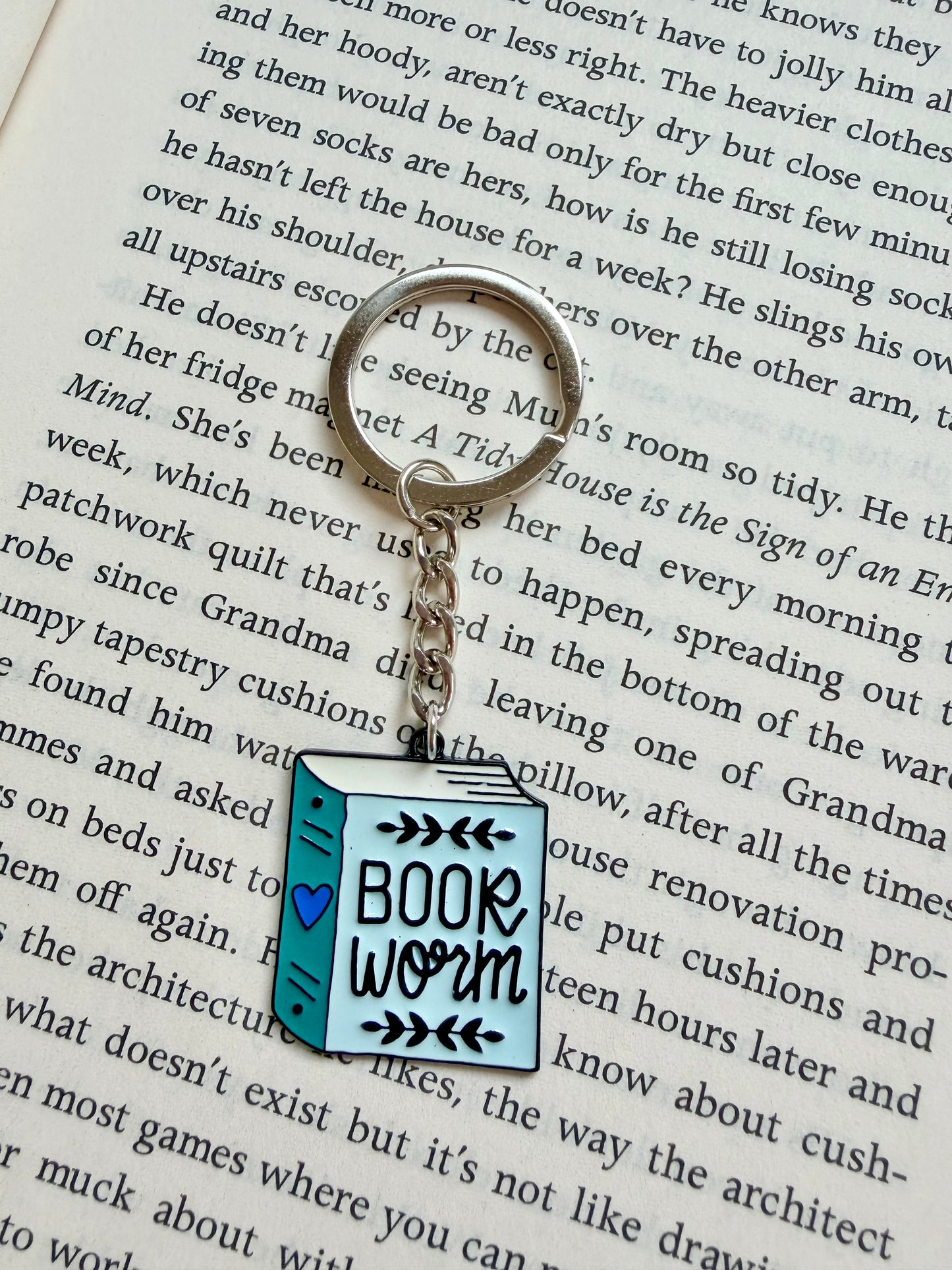 'bookworm' keyring