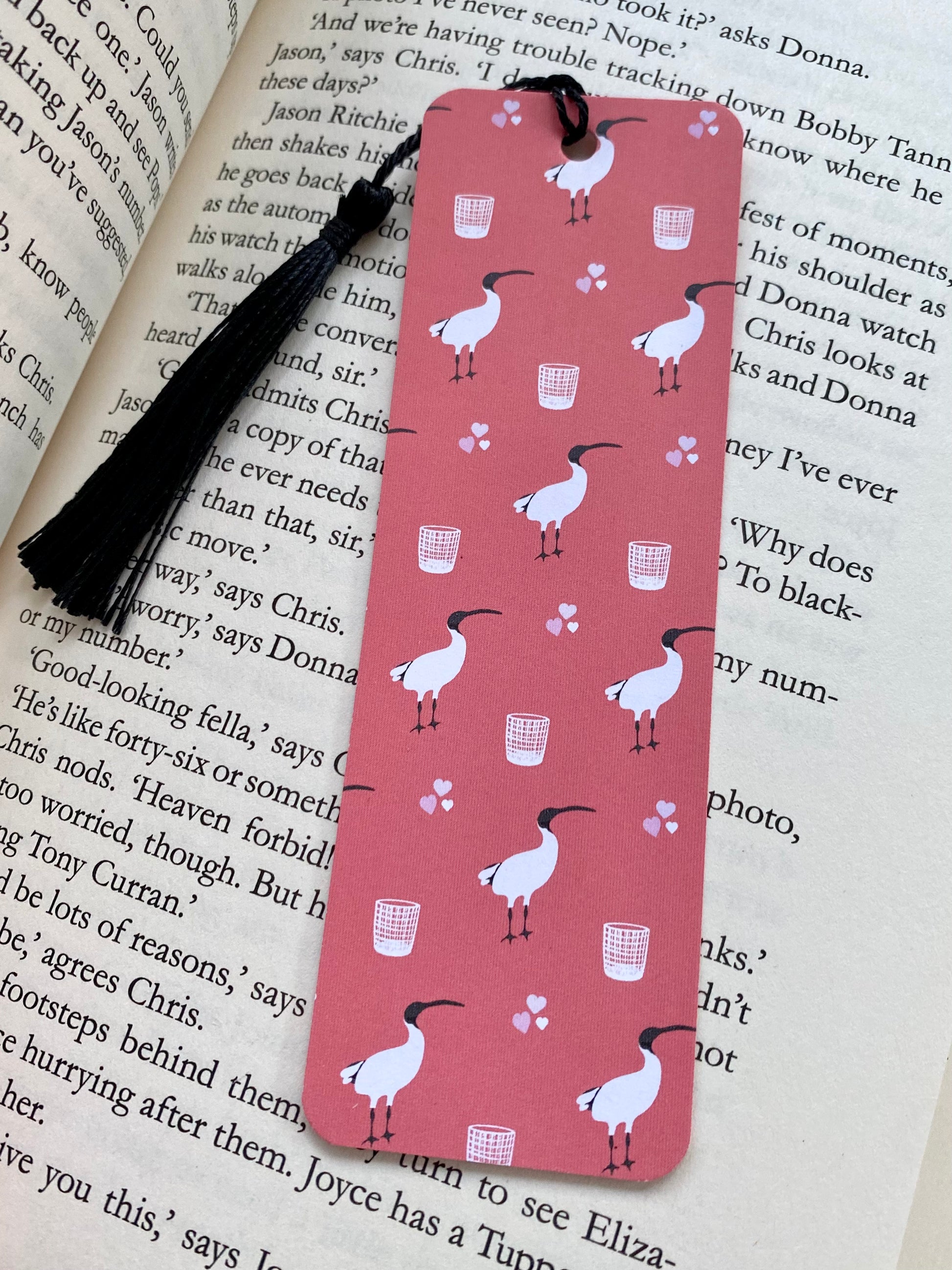 Ibis (Bin Chicken) Bookmark (Red)